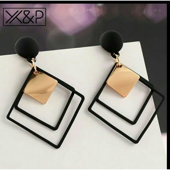 2020 summer Korean Geometric Vintage Earrings for - Picture 3 of 4